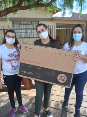 Agradecemos ao Grupo Mania de Alegria por mais uma Tv conquistada