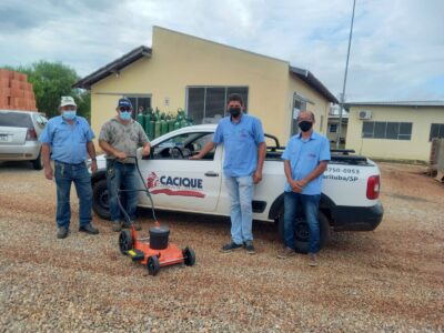 Doação de cortador de grama para a Santa Casa De Misericórdia de Taquarituba